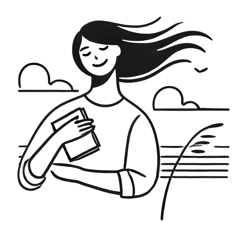 Illustration of a decluttered minimalist space